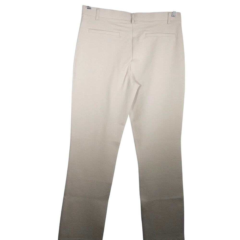 New  Quince Ultra-Stretch Ponte Straight Leg Pant Ecru Large Regular 3790U - Picture 5 of 12
